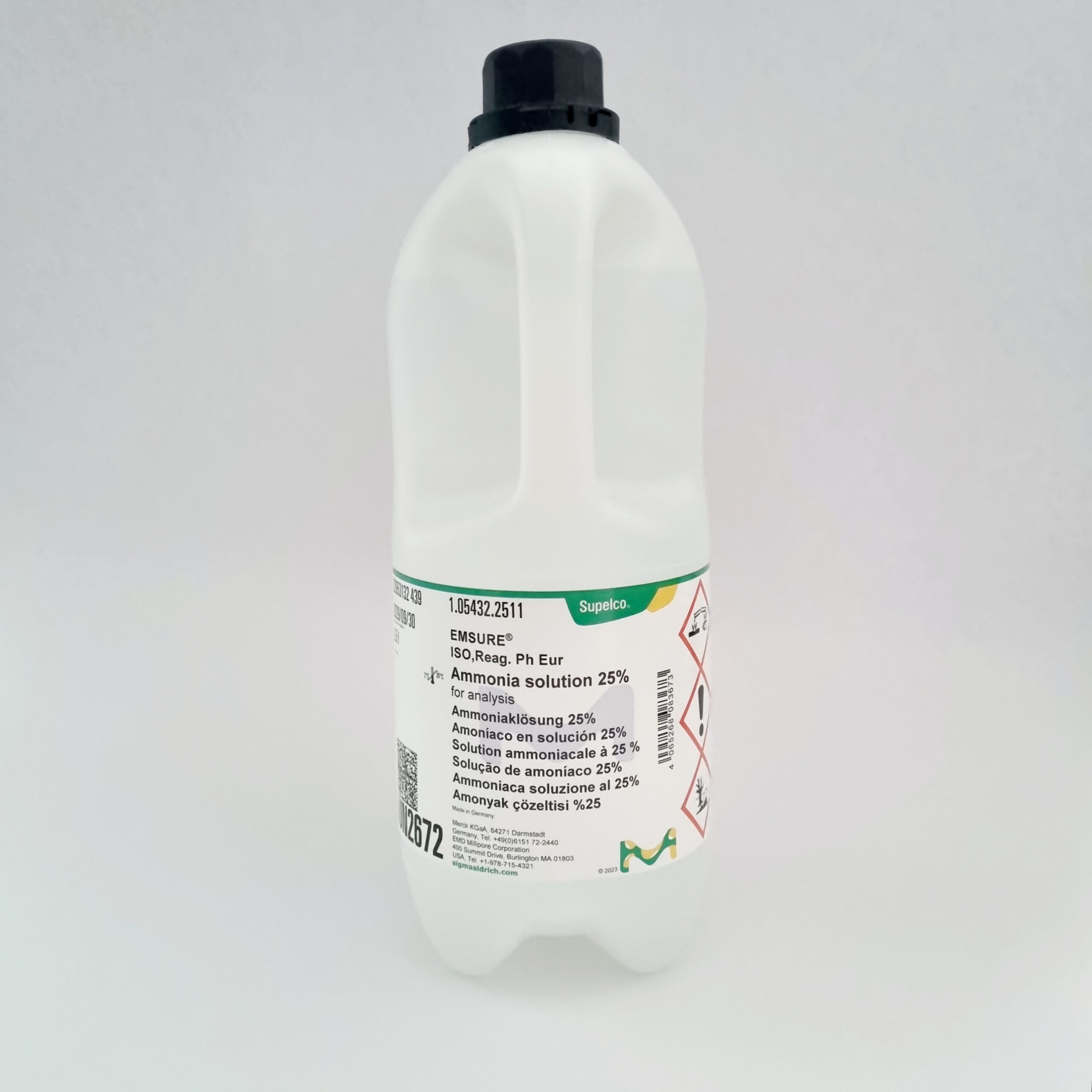 AMONIACO EN SOLUCION AL 25% P.A. X 2.5 LITROS MERCK
