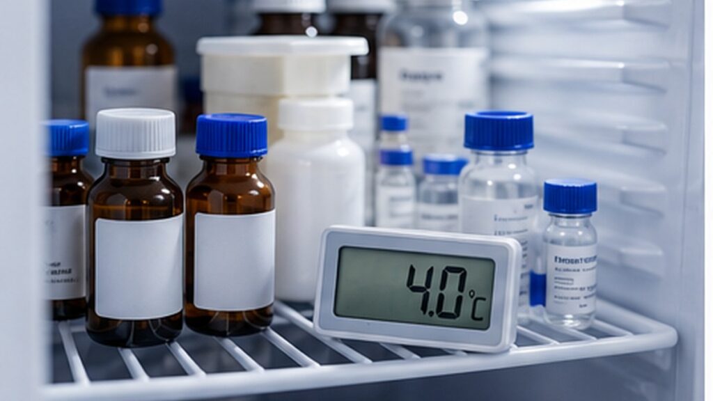 Conservación de reactivos de laboratorio clínico